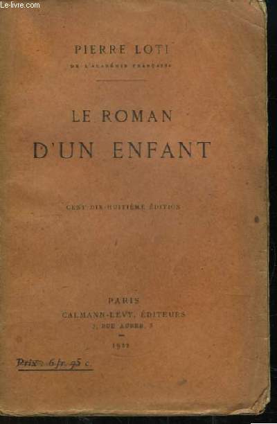 Le Roman d'un Enfant.