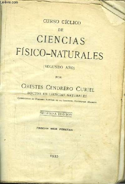 Curso Ciclico de Ciencas Fisico-Naturales (segundo ao)