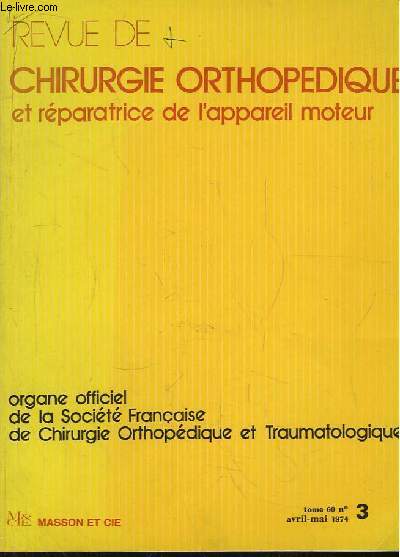 Revue de Chirurgie Orthopdique et Rparatrice de l'Appareil Moteur. TOME 60, N3 : Tlmtrie de la marche, par Lotteau et Rainaut -