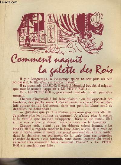 Les Contes de Perrette. N289 C : Comment naquit la galette des Rois.