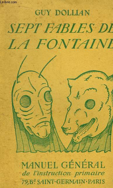 Sept Fables de La Fontaine. Manuel Gnral de l'instruction primaire.