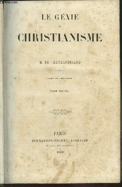 Le Gnie du Christianisme. TOME 2nd