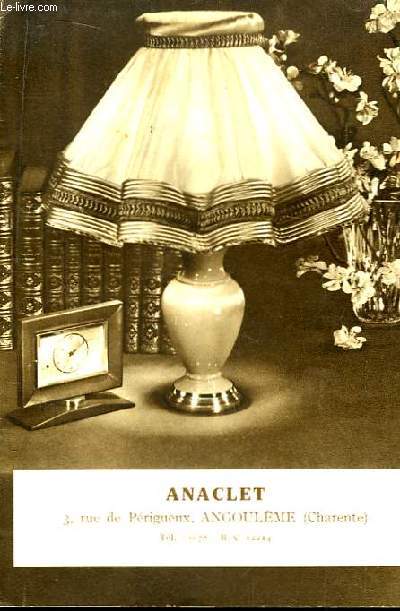 Catalogue-Brochure Anaclet, Angoulme. Bijoux, Couverts, Montres
