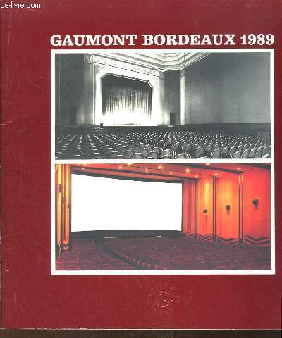 Plaquette Gaumont Bordeaux 1989