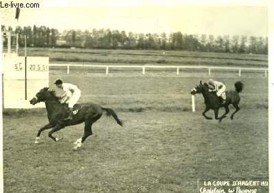 Photographie originale de la Coupe d'Argent 1951 : Chatelain et Passaroso.