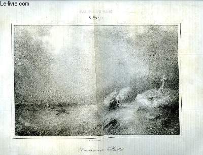 Le Charivari N°99 - 9ème année. Salon de 1840 - Inondation en Vallais 1834, par C. Guigon.
