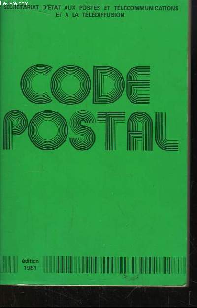 Code Postal. Edition 1981
