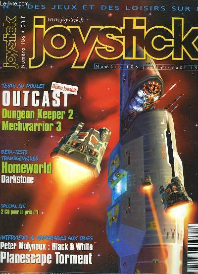 Joystick N106 : Outcast, Dungeon Keeper 2, Mechwarrior 3 - Homeworld, Darkstone ... Accompagn de 2 CD-ROM