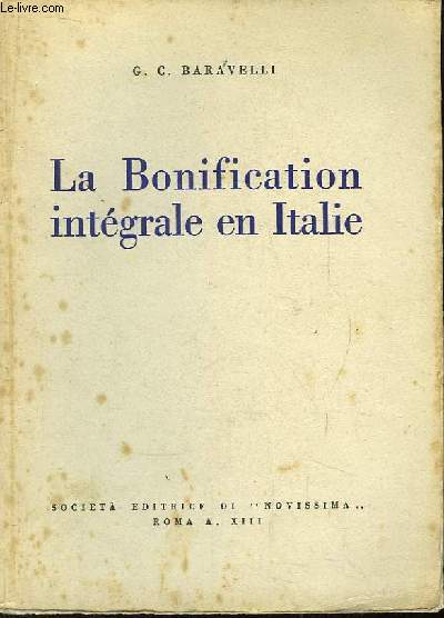 La Bonification intgrale en Italie.