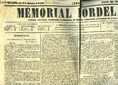 Mmorial Bordelais N14339, du 22 mars 1850 : Les doctrines du citoyen Vidal - La Californie.