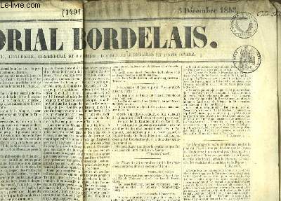 Mmorial Bordelais N14911, du 3 dcembre 1853 : L'Empereur Nicolas et l'Empereur Napolon III