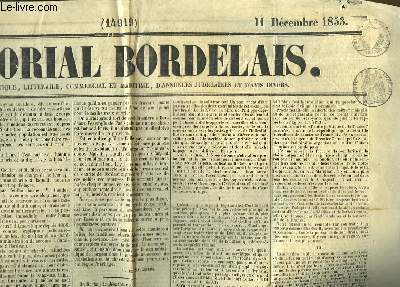 Mmorial Bordelais N14919, du 11 dcembre 1853 : Encore les mdecins des pauvres.