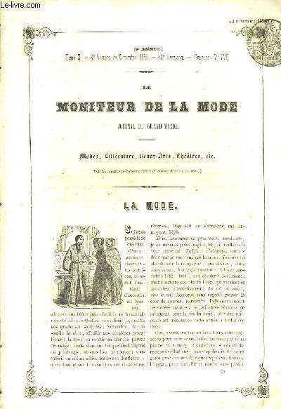 Le Moniteur de la Mode. Journal du Grand Monde. 8me anne, TOME X, 2e numro de Novembre 1850, 23e livraison.