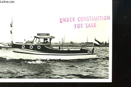 1 Photographie originale en noir et blanc, d'un bateau de la police maritime nerlandaise naviguant ( Provenant des Archives d'un Armateur de Pche  la Morue de Bgles (Gironde - 33)).