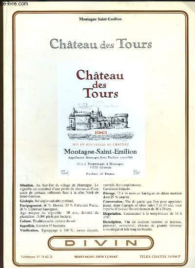 Chteau des Tours - Montagne Saint-Emilion.