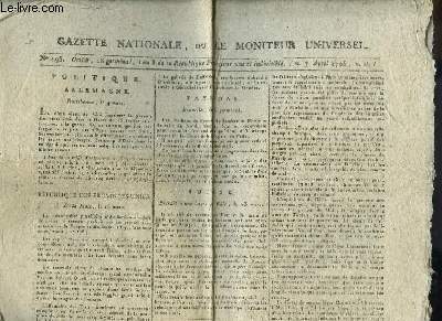 Gazette Nationale, ou le Moniteur Universel n198, du 7 avril 1795. Politique : La Haye, le 25 mars ...