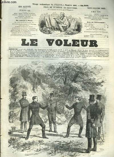 Le Voleur illustr. Cabinet de Lecture Universel. N131 - 32me anne : Dpart des troupes franaises pour l'Italie, illustr par Gostiaux - Venise il y acent ans, par De Brosses illustr par Turner - Les Bandits italiens, par Vincent et David ...