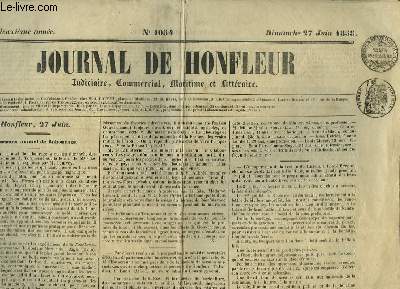 Journal de Honfleur N1054 - 22me anne : Concours annuel de Labourage