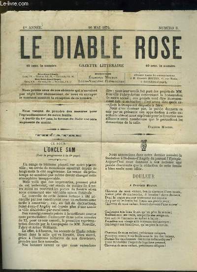 Le Diable Rose. Gazette Littraire n3 - 1re anne