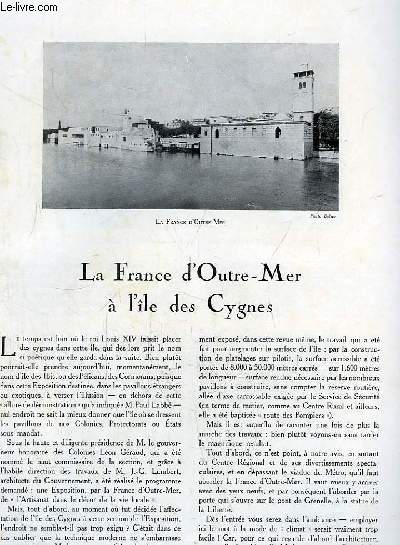 L'Architecture. N9 - Volume L : La France d'Outre-Mer  l'le des Cygnes - Les Ftes de la Lumire ...