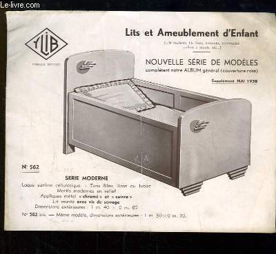 Supplment au Catalogue Ylib de Mai 1938, de Lits et Ameublement d'Enfant