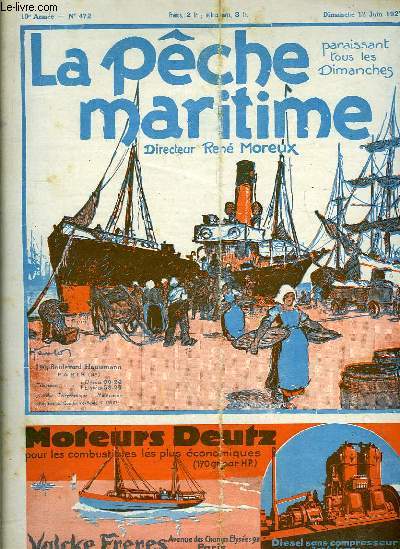 La Pche Maritime. 10me anne - N 472 : La prosprit des houillres du Nord - Naufrage du langoustier 