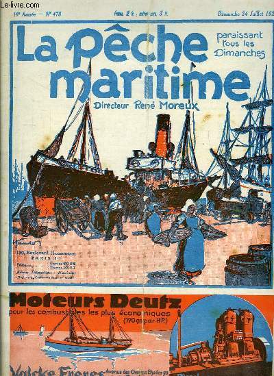La Pche Maritime. 10me anne - N 478 : Incident  propos de la pche du maquereau - La pche au feu sur le littoral algrien ...