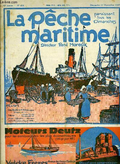 La Pche Maritime. 10me anne - N 496 : Les rsultats de la pche au Maroc en septembre 1927 ...
