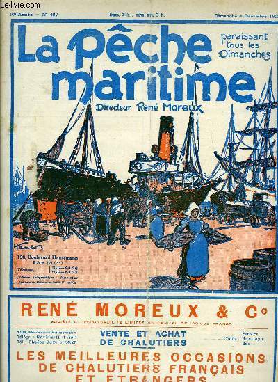 La Pche Maritime. 10me anne - N 497 : Les possibilits d'tablissement d'usines sur la Cte des Sous - La contrle sanitaire des pches pendant l'anne 1926 - Sondages obtenus par la navire 