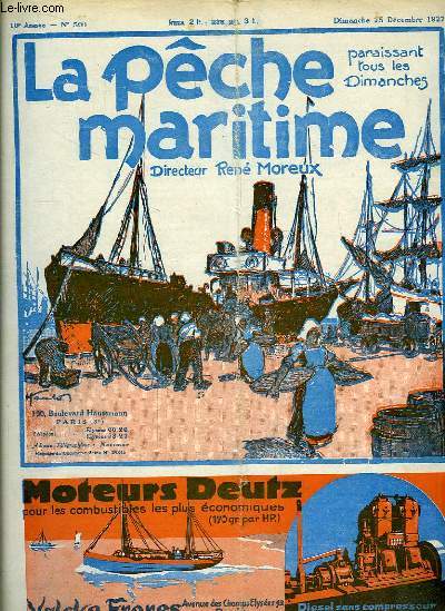La Pche Maritime. 10me anne - N 500 : La pche au chalut sur la cte mourmane - La pche  la Morue ...