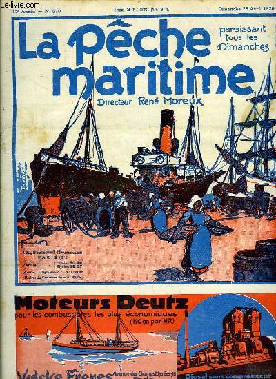 La Pche Maritime. 12me anne - N 570 : L'industrie de la pche est  la veille de trs grandes transformations - Pche aux Etats-Unis en 1926 - Vente et usage du sel dit 