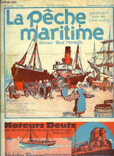 La Pche Maritime. 12me anne - N 602 : Les norvgiens estiment que la conglation  bord ouvre  la Pche des possibilits aussi grandes que la pche  la baleine - Le thon rouge en Mer du Nord et les conditions hydrologiques ...