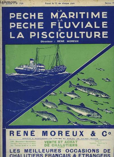 La Pche Maritime, la Pche Fluviale & la Pisciculture. 19me anne - N 759 : La fte des marins  Fcamp - Les pcheurs de Martigues contre la pollution des eaux par les hydrocarbures - Les transgressions ocaniques et leur rpercussion sur l'habitat ..