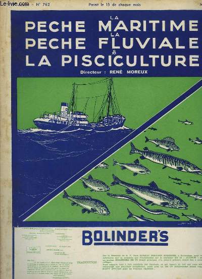 La Pche Maritime, la Pche Fluviale & la Pisciculture. 19me anne - N 762 : Essai en bassin avec le modle du chalutier 