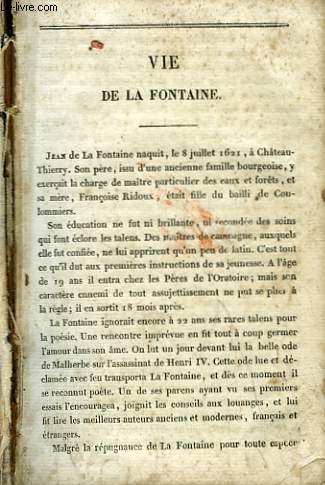 Fables de La Fontaine.