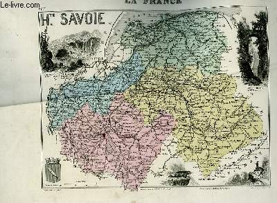 1 carte grave en couleurs de la Haute-Savoie - N71 Ter.