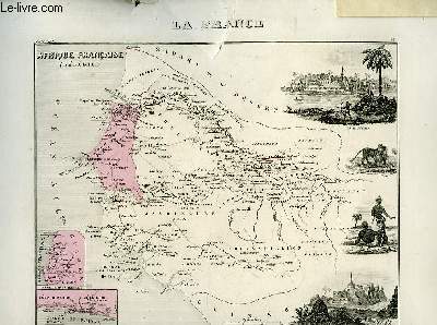 1 carte grave en couleurs de l'Afrique Franaise - Sngal (N91)
