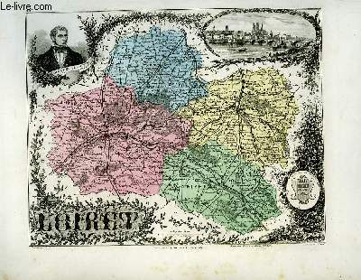 1 carte grave en couleurs du Loiret - N44