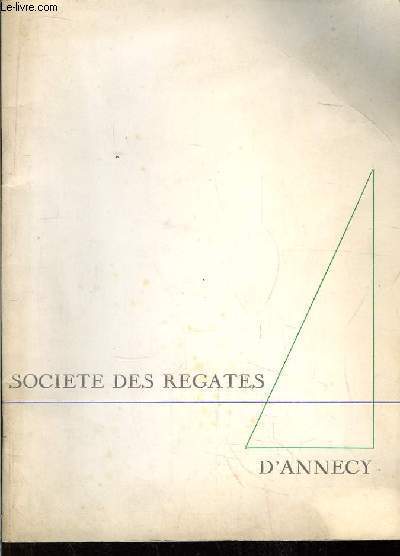 Catalogue de la Socit des Rgates d'Annecy.