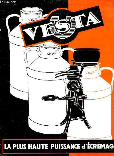 Brochure Vesta, appareils d'crmage.