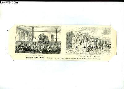 2 gravures en noir et blanc, du Congrs de Bordeaux. Association franaise pour l'avancement des sciences (d'aprs le croquis de M. Daran).