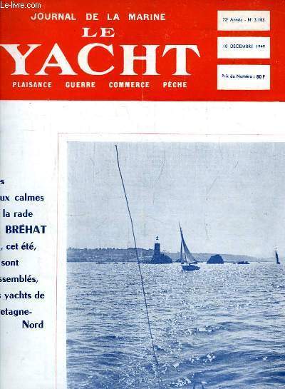 Journal de la Marine, Le Yacht. N3183 - 72e anne : Les eaux calmes de la rade de Brhat - En course  bord du 