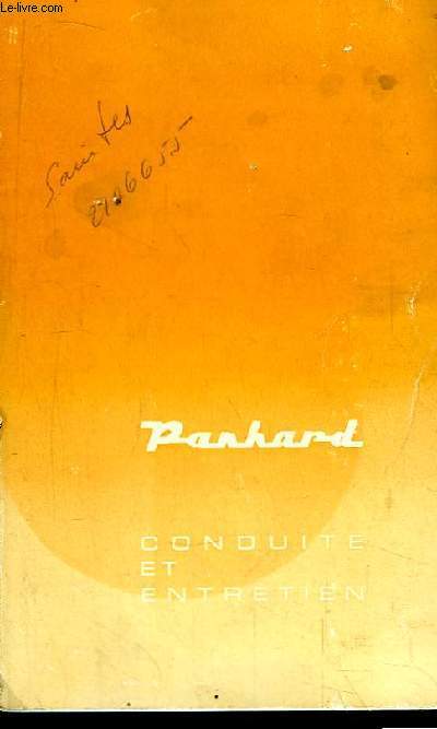 Panhard - Conduite et Entretien