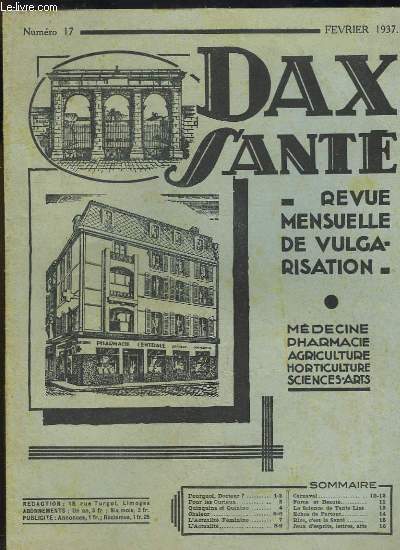 Dax Sant N17 : Quiquina et Quinine - Carnaval - Chaleur - Force et Beaut ...