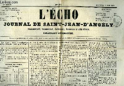 L'Echo - Journal de Saint-Jean-d'Angly N23 - 29e anne.