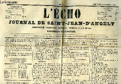 L'Echo - Journal de Saint-Jean-d'Angly N6 - 29e anne.
