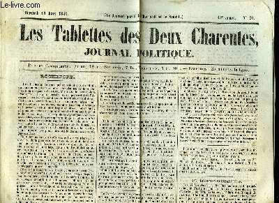 Les Tablettes des Deux Charentes N20 - 43e anne.