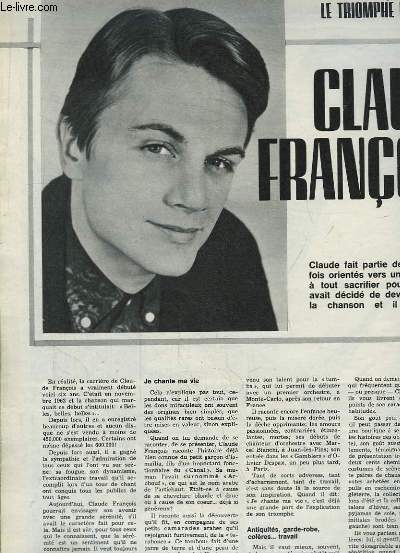 Cahier pour Deux N7 - 5e anne : Le pass d'une mre - Claude Franois, le triomphe du charme ...