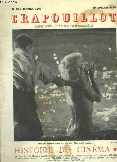 Crapouillot n59 et 60. Numros Spciaux : Histoire du Cinma (en 2 volumes) : Marilyn Monroe et Brigitte Bardot en couverture. Le cinma parlant, par J.L. Bory - La couleur sur l'cran, par Jean Branger ...