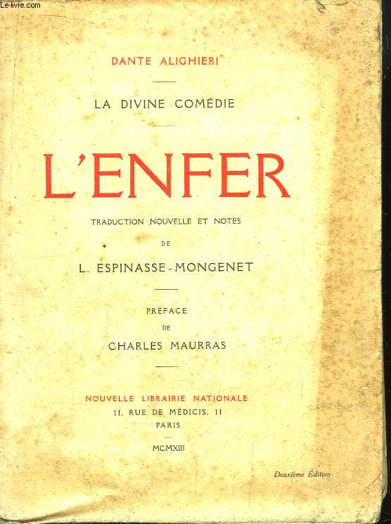 La Divine Comdie. L'Enfer.